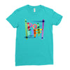 pop off brush Ladies Fitted T-Shirt
