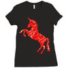 Unicorn Art Ladies Fitted T-Shirt