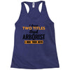 I Have Two Titles Dad And Arborist And I Rock Them Both Racerback Tank