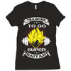 Trainning To Go Super Saiyan Ladies Fitted T-Shirt