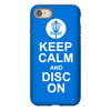 keep calm and disc golf on target frisbee basket iPhone 8
