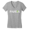 Panda Write T-Shirt Women's V-Neck T-Shirt