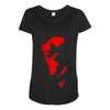 hellboy comic superhero cool Maternity Scoop Neck T-shirt