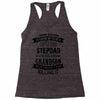 Super Cool Stepdad Of A Freaking Awesome Grandson Racerback Tank