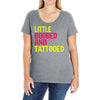 little boobed and tattoed Ladies Curvy T-Shirt