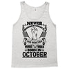 Never Underestimate Dog Rescuer Who Was Born October Tank Top