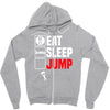 eat sleep jump Zipper Hoodie