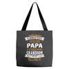 Super Cool Papa Of A Freaking Awesome Grandson Tote Bags