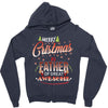 Merry Christmas To Father Of Great Awesome Zipper Hoodie