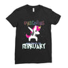 Born Unicorns-Born February Ladies Fitted T-Shirt
