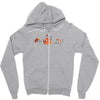 spooky kitties Zipper Hoodie