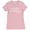 Flee You Idiot Ladies Fitted T-Shirt