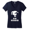 air khabib silhouette Women's V-Neck T-Shirt