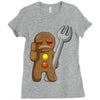 sad gingerbread Ladies Fitted T-Shirt