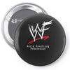 world wrestling Pin-back button