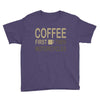 coffee then motorcycles Youth Tee
