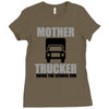 mother trucker doing the school run Ladies Fitted T-Shirt