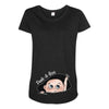 Peek a Boo Maternity Scoop Neck T-shirt