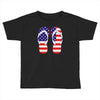 paire de tongues am&eacute;ricaine Toddler T-shirt