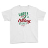 Daddy Hiking Buddy Mountains Youth Tee