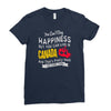 you can't buy happiness but you can live in canada Ladies Fitted T-Shirt