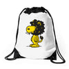 lion cool Drawstring Bags