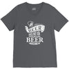 beer does not ask questions V-Neck Tee