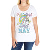 unicorns are born in may cute unicorn Ladies Curvy T-Shirt