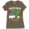 vegetables are what food eats Ladies Fitted T-Shirt