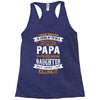 Super Cool Papa Of A Freaking Awesome Daughter Racerback Tank