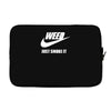 weed   just smoke it   mens funny Laptop sleeve