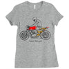 custom motorcycle Ladies Fitted T-Shirt