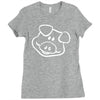 pig funny Ladies Fitted T-Shirt
