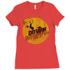 down rowdy the dog Ladies Fitted T-Shirt