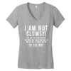 i'm not clumsy it's just the floor Women's V-Neck T-Shirt