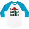 Love Rose 3/4 Sleeve Shirt