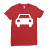 car Ladies Fitted T-Shirt