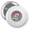sea wawe Pin-back button