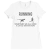 running motivation Ladies Fitted T-Shirt