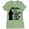 i'm just here for the cake Ladies Fitted T-Shirt