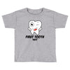 First Tooth Date Toddler T-shirt