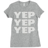 yep yep yep Ladies Fitted T-Shirt
