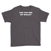 can you see my balls sports football basketball Youth Tee