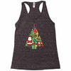 christmas tree made of bells stocking santa Racerback Tank