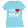 i f'n heart  mondays girls Ladies Fitted T-Shirt