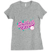 softball diva neon Ladies Fitted T-Shirt