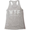 wtf where's the food Racerback Tank