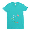Baby Colorful Foot Ladies Fitted T-Shirt