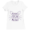 FREAK MEOWT CAT Ladies Fitted T-Shirt
