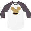 mickey mouse moustache 3/4 Sleeve Shirt